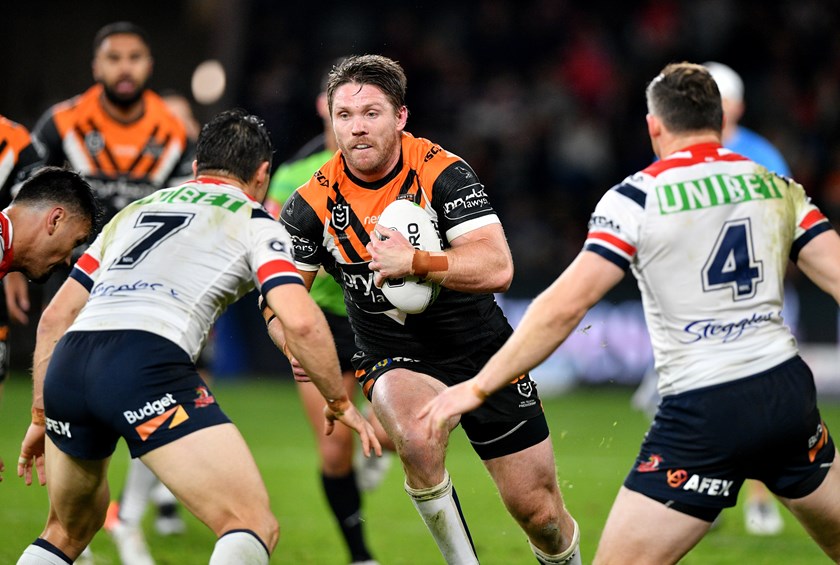 Wests Tigers back-rower Chris Lawrence.