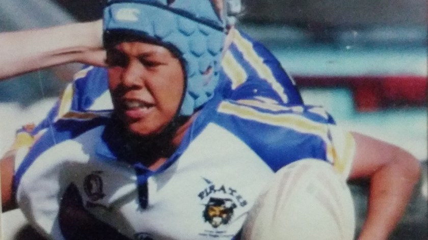 Moses Mbye playing as a junior with the Noosa Pirates.