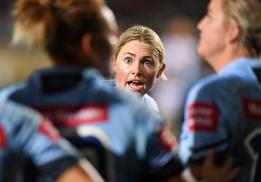 Maddie Studdon playing for NSW in the 2018 Origin clash.