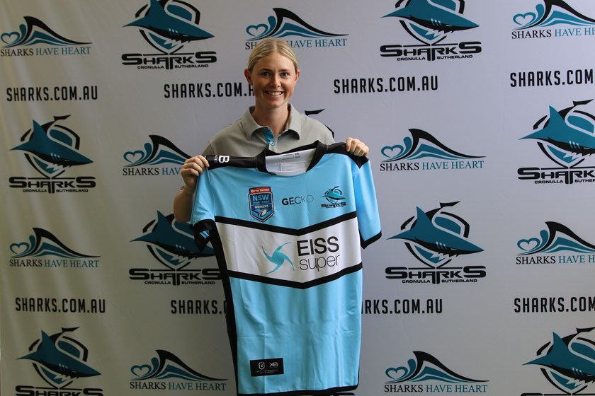 Maddie Studdon will turn out for the Sharks in 2019.