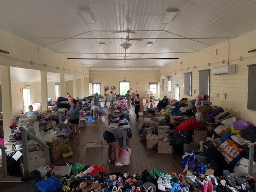 The Cobargo Town Hall is being used to help fire victims.