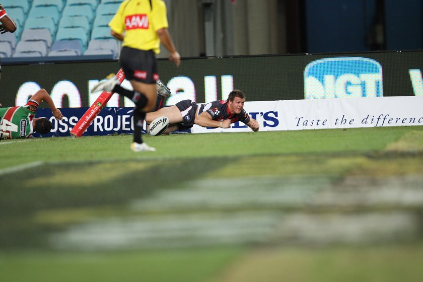 Brett Morris crosses late to level the scores in the 2010 Charity Shield.