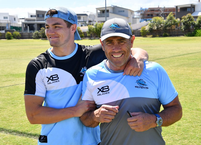 Kyle and Shane Flanagan during their time together at Cronulla.