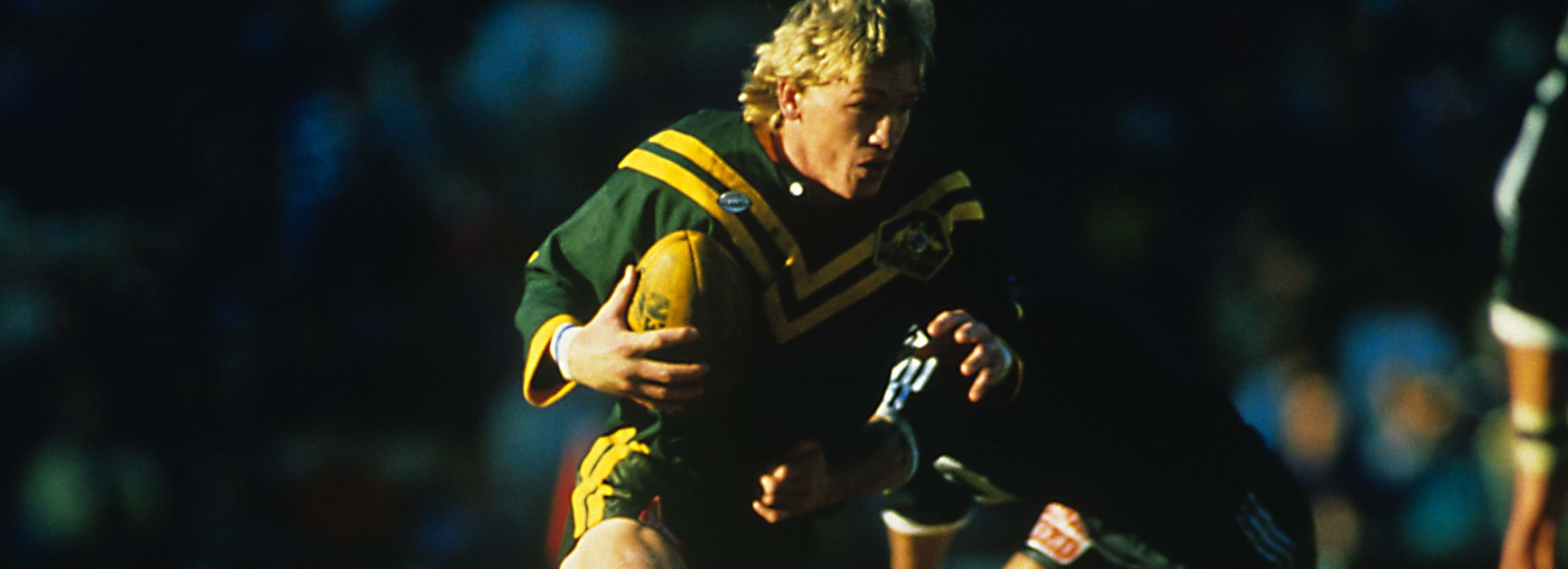 Garry Jack playing for Australia.