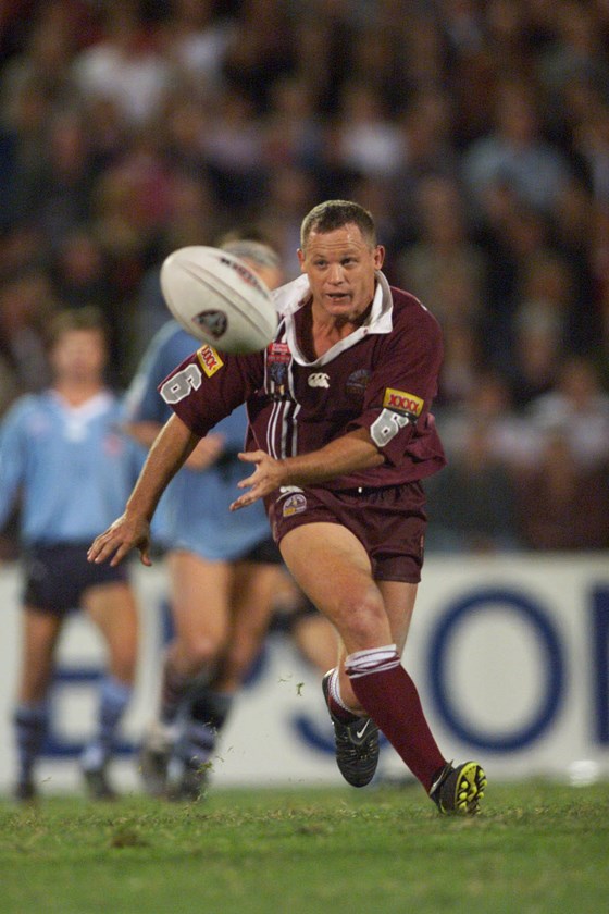 Kevin Walters spins the ball out wide in Sydney in 1998.
