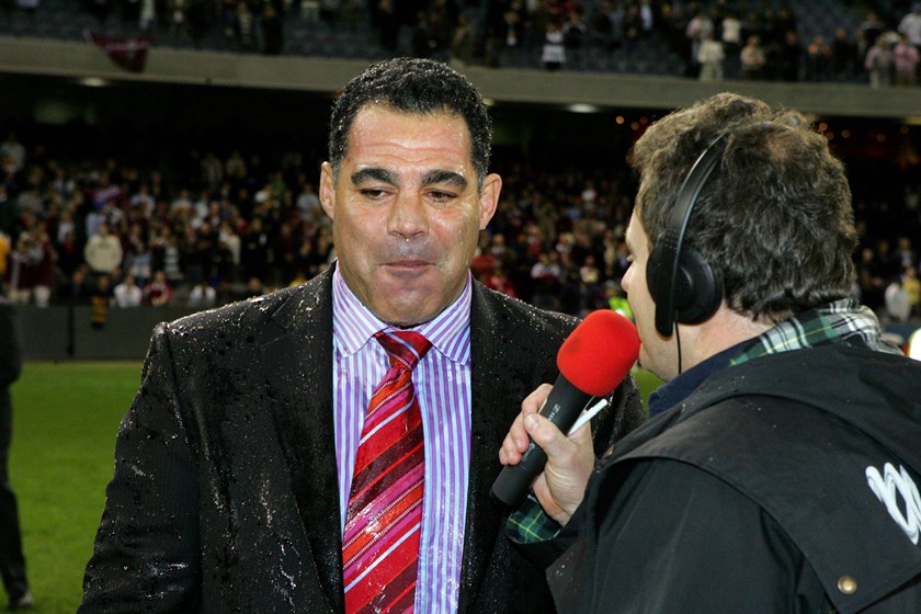 Mal Meninga after winning his first State of Origin series as a coach in 2006.