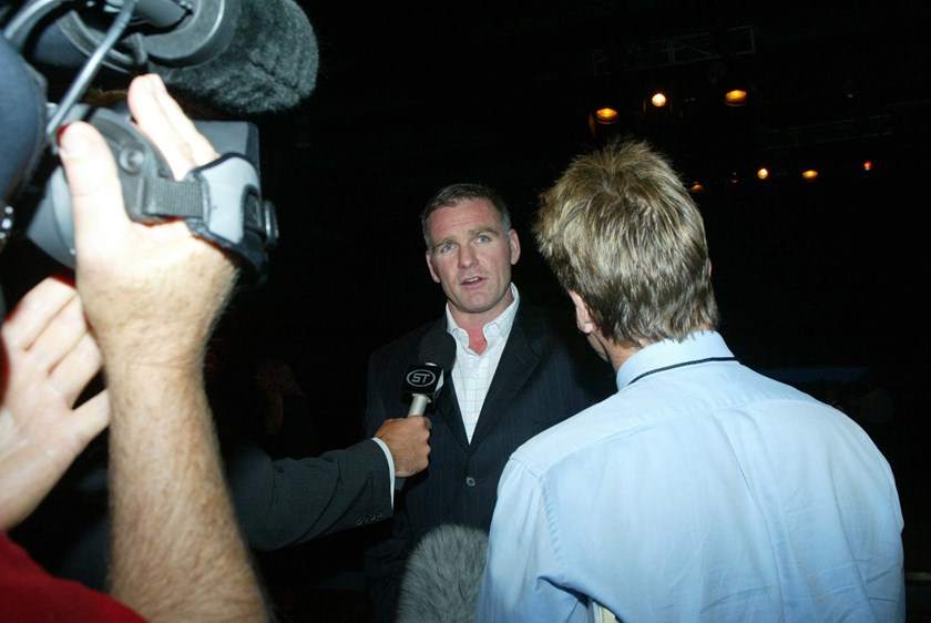Tony Butterfield is interviewed at the 2004 Dally Ms during his time as RLPA boss.