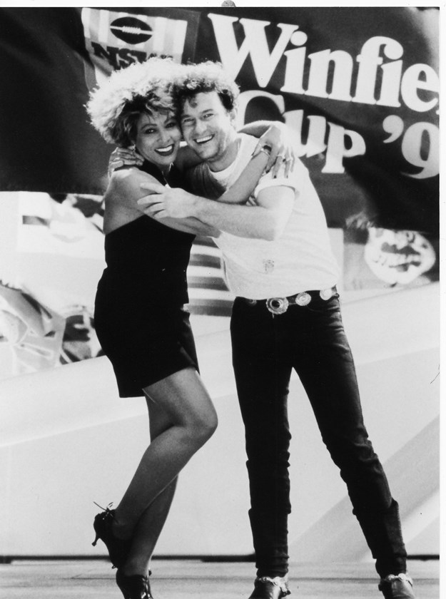 Tina Turner and Jimmy Barnes.