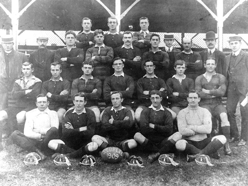 The 1909 Rabbitohs who won the grand final in controversial circumstances.