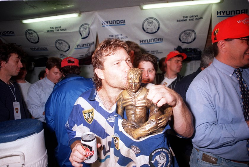 Terry Lamb after the 1995 grand final.