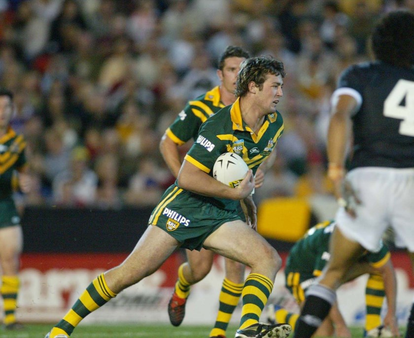 Tackling the Kiwis in the 2004 Anzac Test.