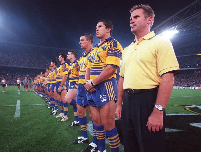 The Eels were one of four teams on show at Stadium Australia in round one, 2000.