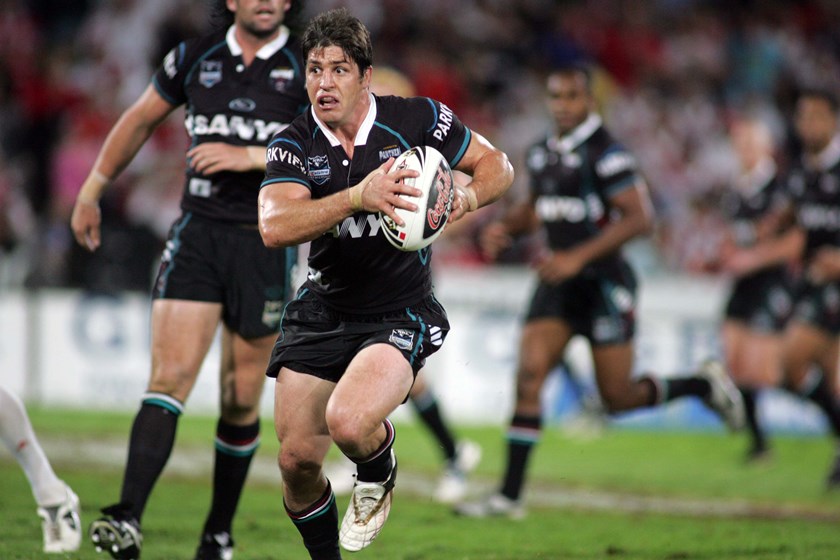 Luke Priddis playing for Penrith in 2007.