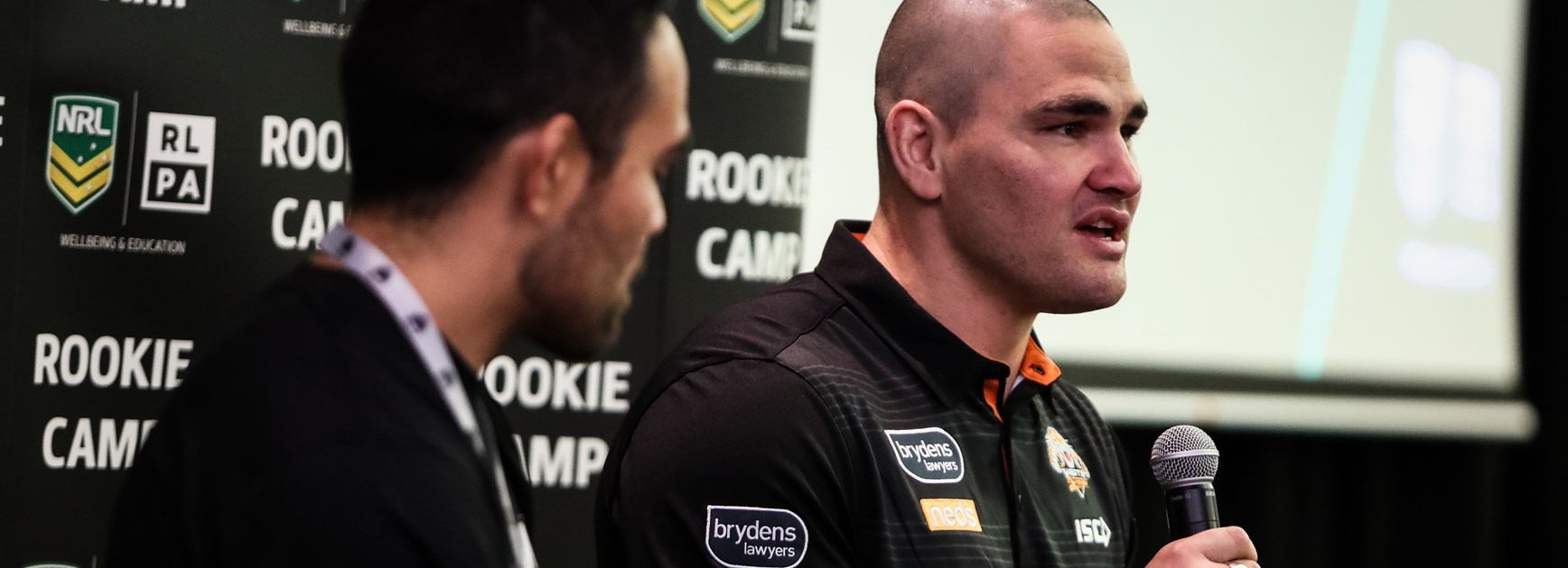 Russell Packer at the 2020 rookie camp.