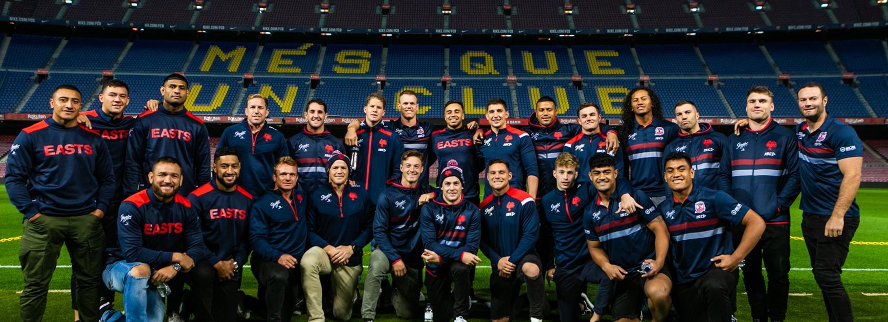 The Roosters visit to Camp Nou.