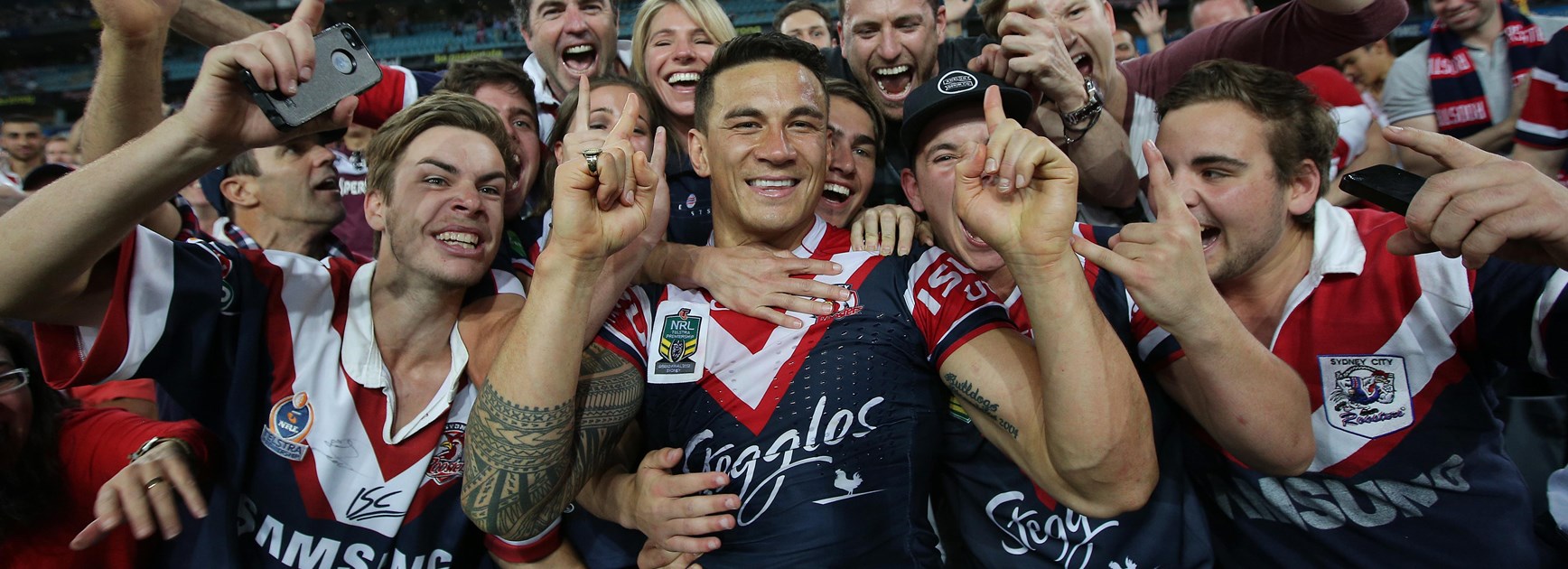 Sonny Bill Williams made a triumphant return to the Roosters in 2013.