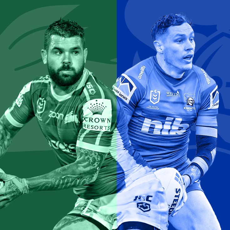 Rabbitohs v Knights: Rookie winger debuts; troops back for Knights