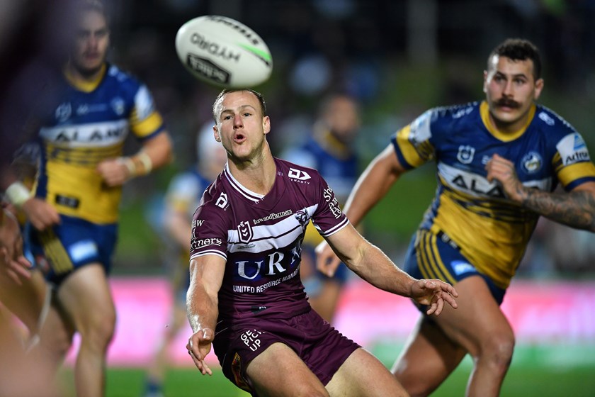 Daly Cherry-Evans sparks the Manly attack.
