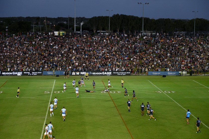 The Titans and Cowboys played a pre-season trial at Sunshine Coast Stadium in 2019.