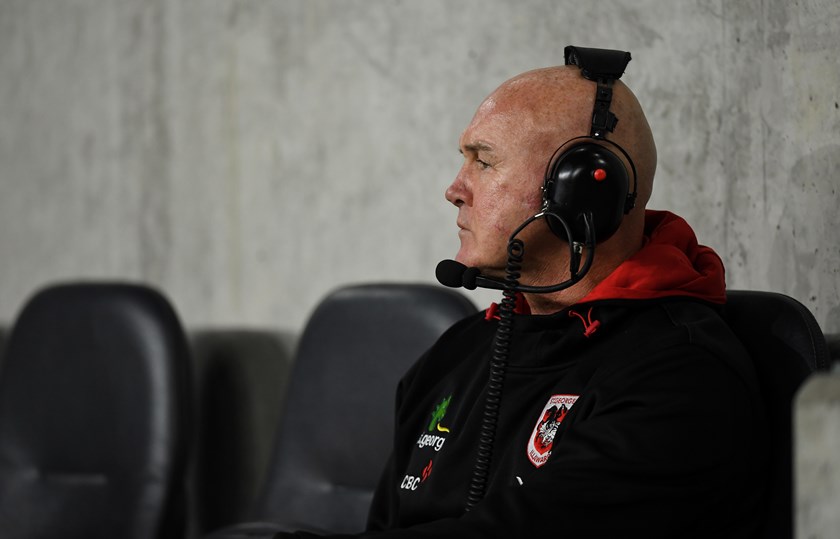 Dragons coach Paul McGregor during his time at the helm of the Red V.