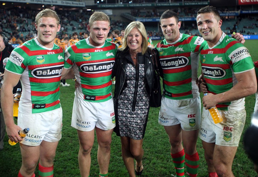 The Burgess brothers and mother Julie.