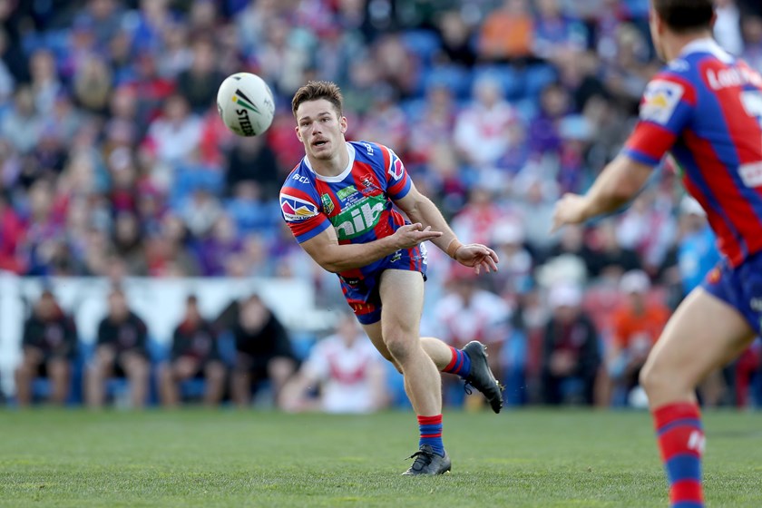 Tom Starling in action for the Knights in 2018.