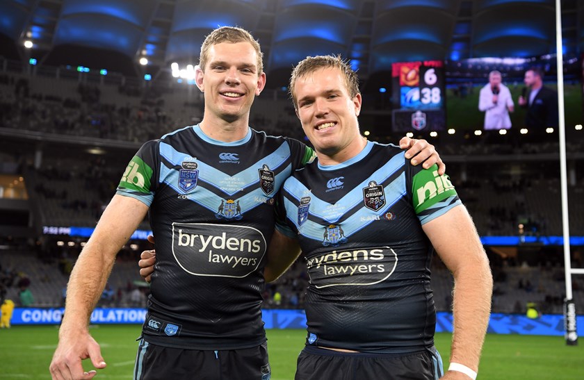 Tom and Jake Trbojevic after NSW's win over Queensland in Perth.