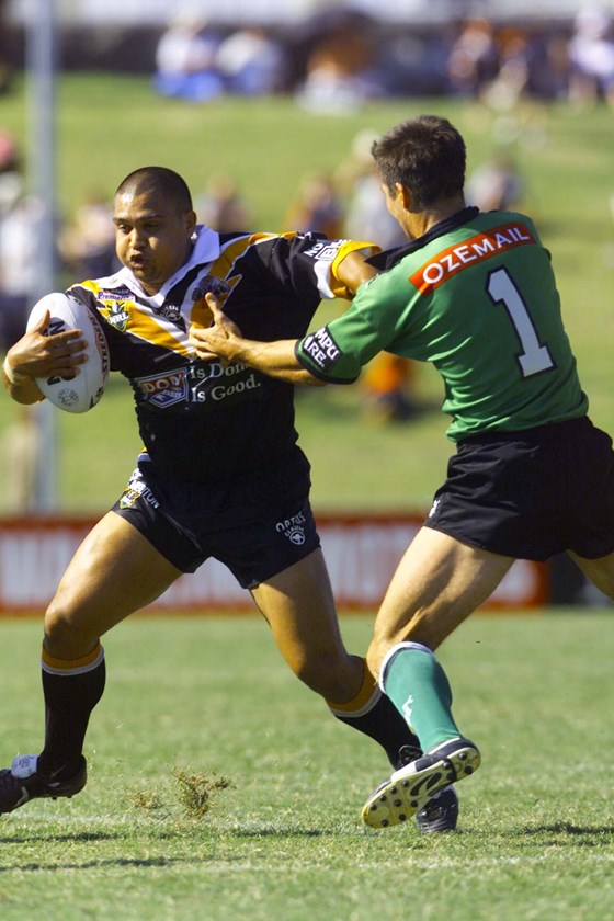 Owen Craigie playing for Wests Tigers.