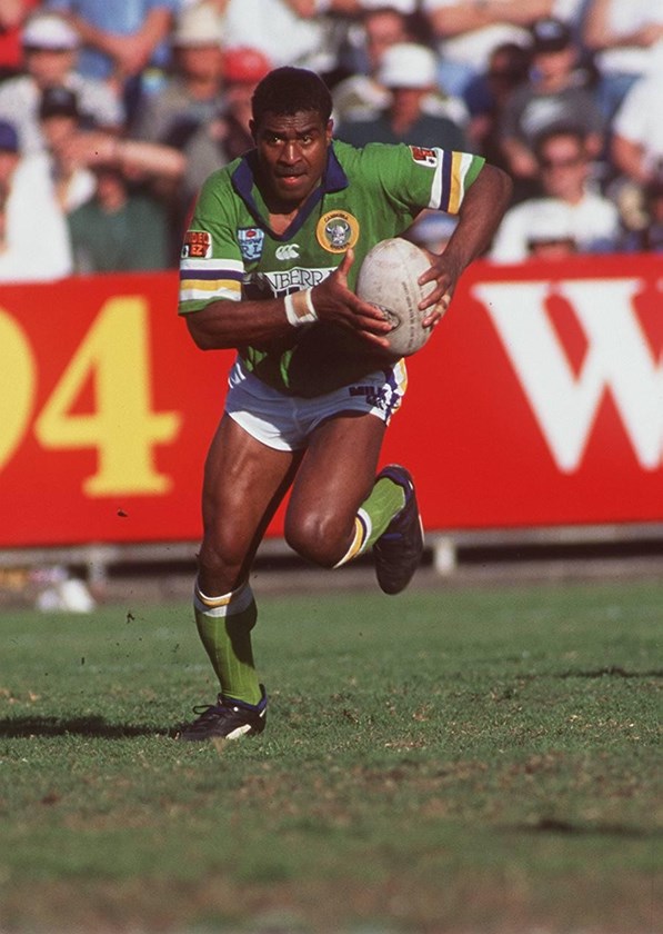Noa Nadruku tasted premiership glory in Canberra in 1994.