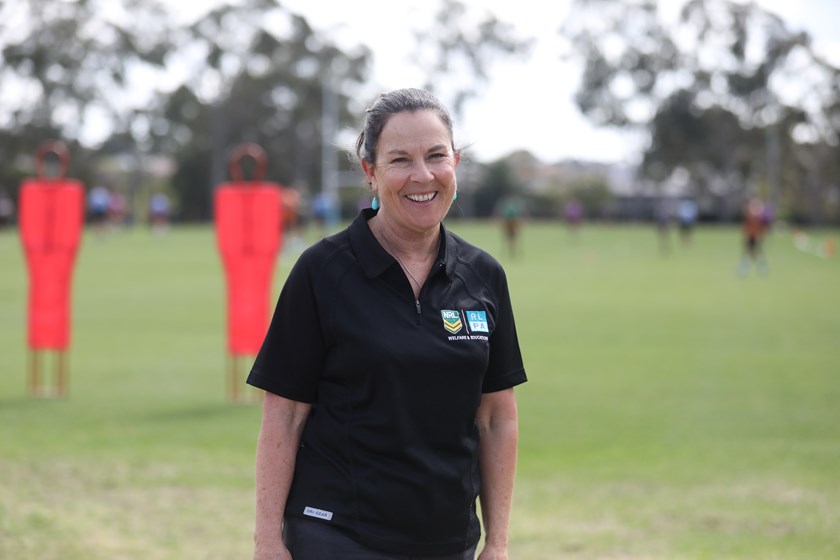 Wests Tigers education and welfare manager Debbie Brewin.