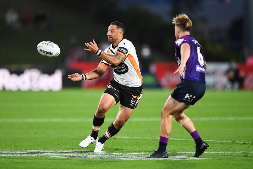 Benji Marshall in 2020 for Wests Tigers.