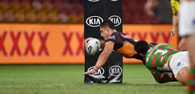 Broncos ride Staggs hat-trick to victory over Rabbitohs