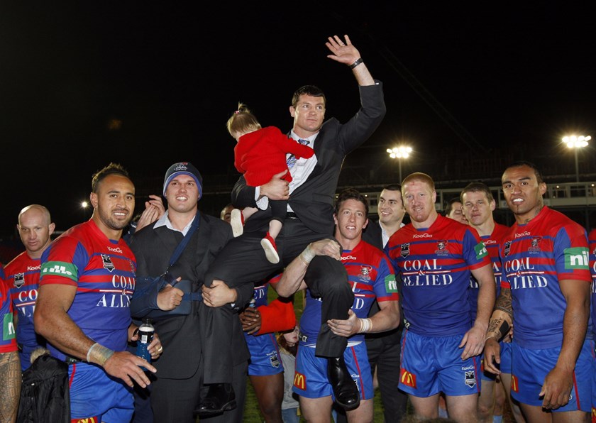 Steve Simpson says goodbye in 2010 after 216 games for the Knights.