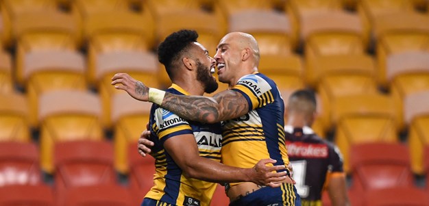 Eels bust Broncos as footy returns with a bang