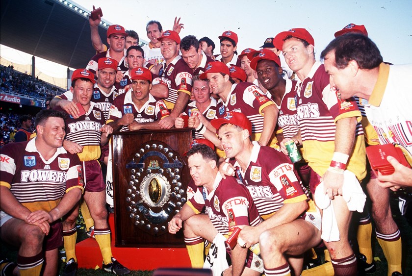 The 1993 Broncos after downing St George in the title decider.