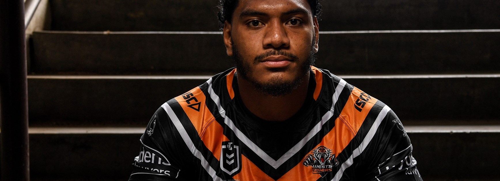 Wests Tigers forward Tomas Mikaele.