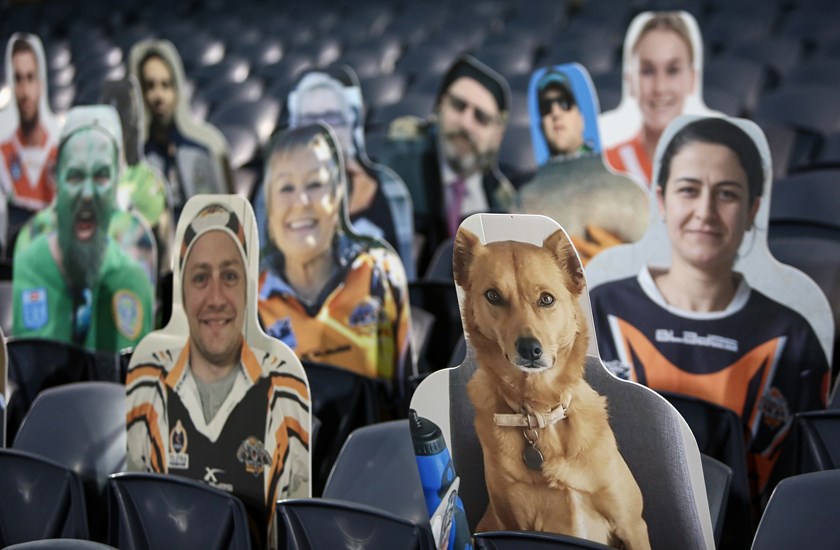 'Fans in the Stand' ... round 5, 2020 at Campbelltown Stadium.