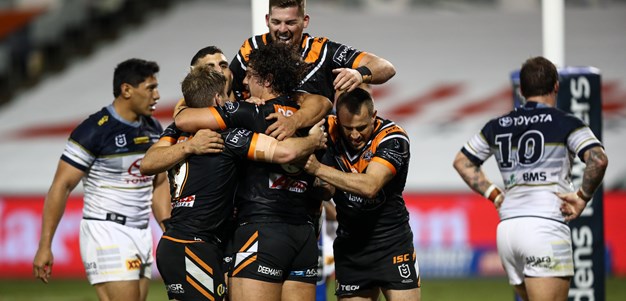 Wests Tigers blow Cowboys away with first-half blitz