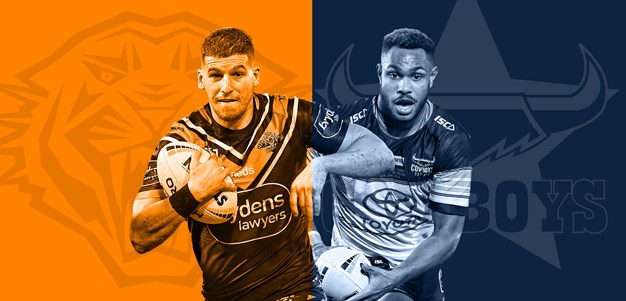 Wests Tigers v Cowboys: Luciano to start; Star duo out