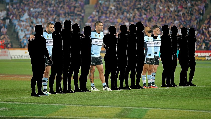 The remaining Sharks from their 2016 grand final win.