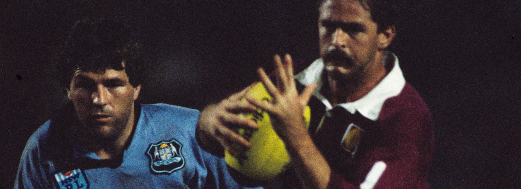 Gary Belcher on the attack in the 1987 Origin series