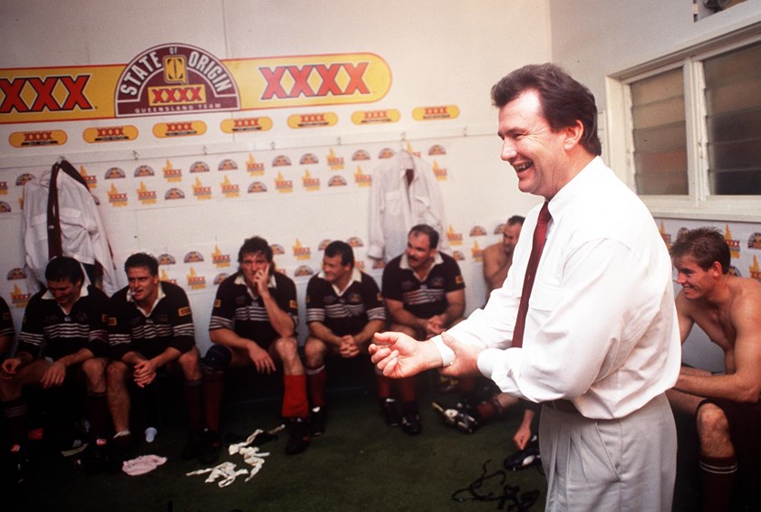 Kiwi Graham Lowe was much loved by the Maroons players he coached in 1992.