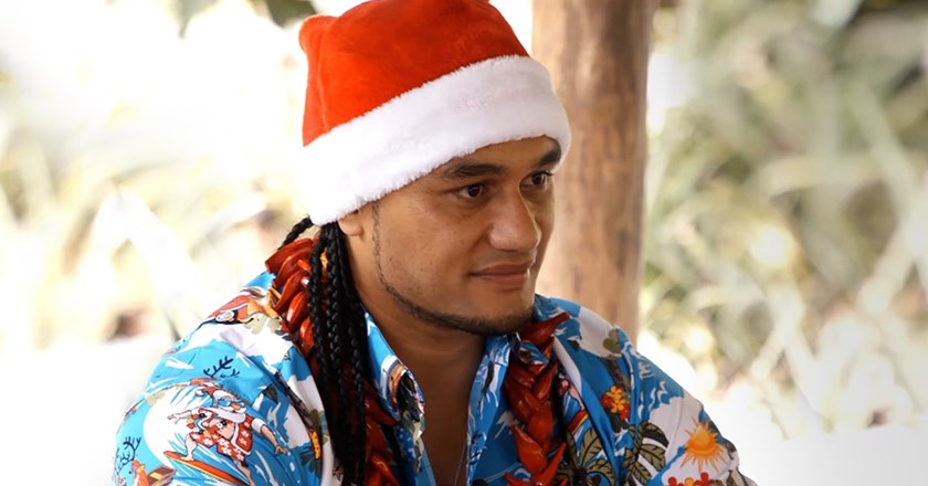 Matin Taupau during his visit to Samoa.