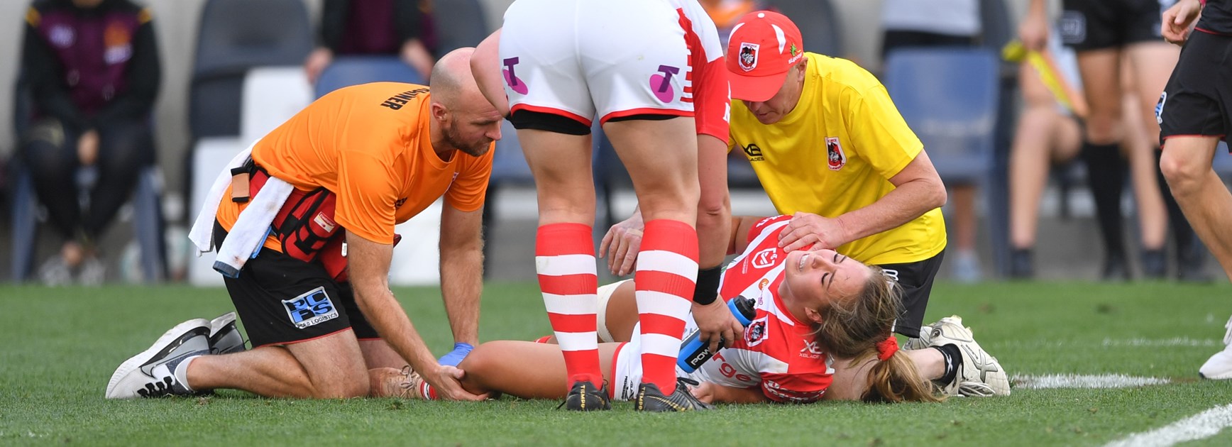 An ankle injury suffered against the Broncos cut Isabelle Kelly's NRLW season short in 2020.
