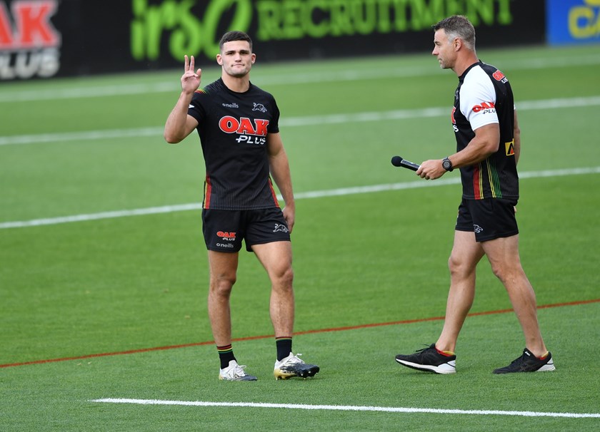 Nathan Cleary at Panthers training.
