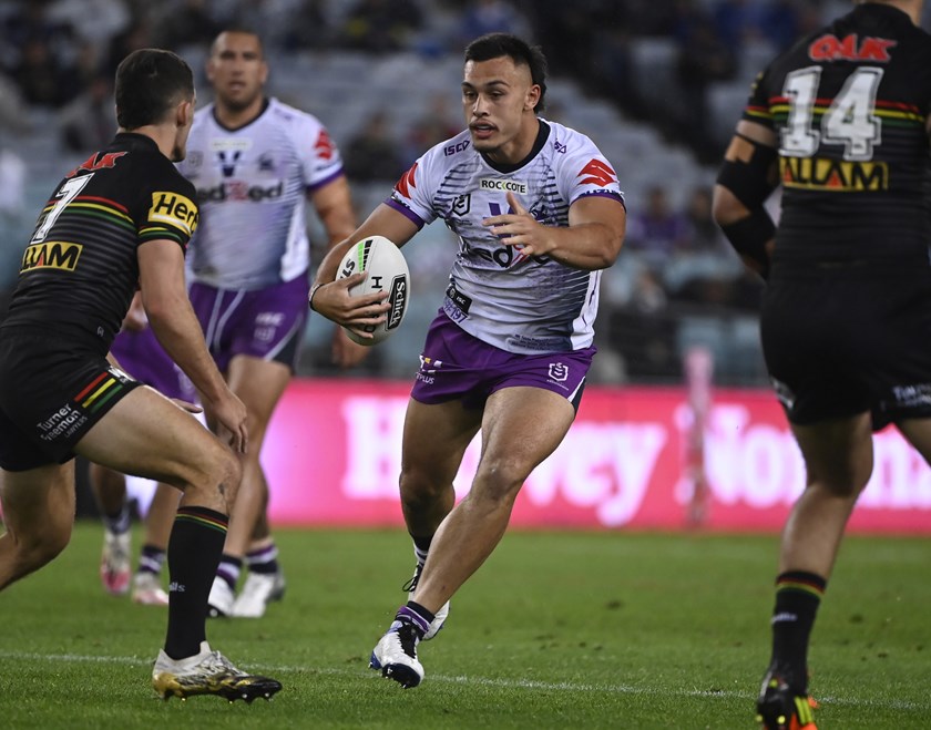 Maroons forward Tino Fa'asuamaleaui.