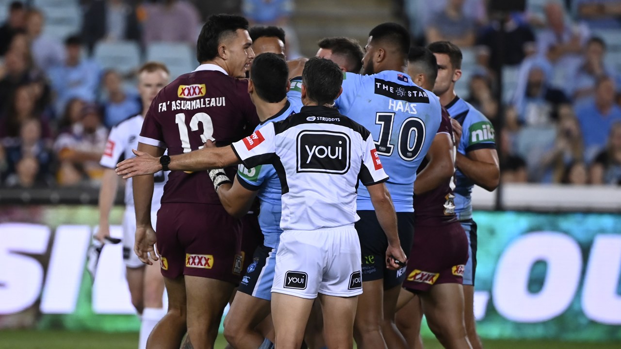 State Of Origin 2020 Felise Kaufusi Tells Tino Fa Asuamaleaui To Smash Haas At Suncorp Nrl