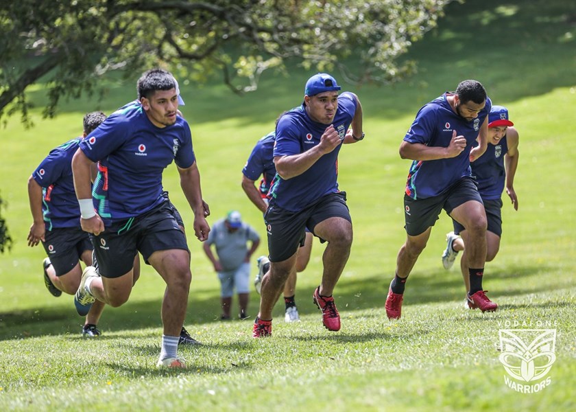 The Warriors have been working hard on hill runs.