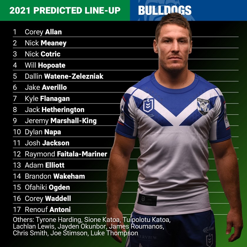 NRL 2020: Canterbury Bulldogs, 2021 round 1 predicted team - NRL