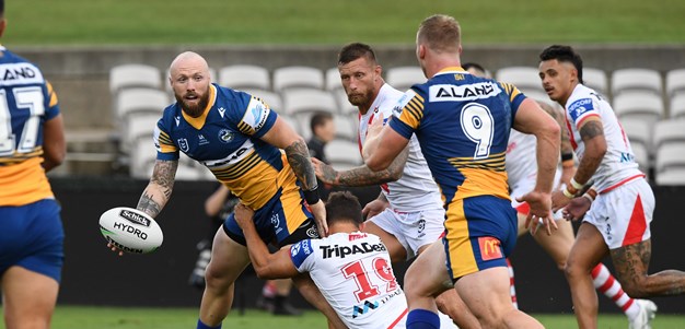 Eels dominate Dragons trial as young backs shine